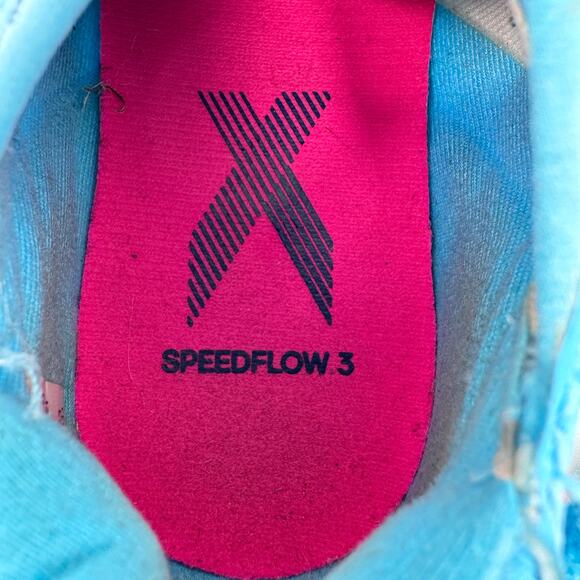 Adidas X Speedflow.3 Turf Football Shoes Youth Size 11 Blue Logo Low Top Lace Up - Picture 8 of 10